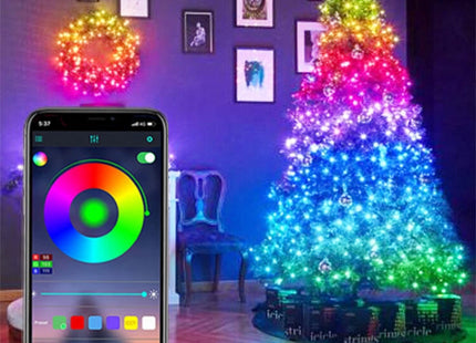 USB Smart Bluetooth Led Copper Wire String Light App Control Christmas Tree Decor New Year Fairy Light Garland Christmas Decoration