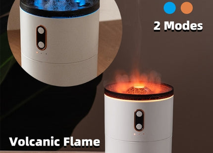 Volcanic Flame Aroma Essential Oil Diffuser USB Portable Jellyfish Air Humidifier Night Light Lamp Fragrance Humidifier