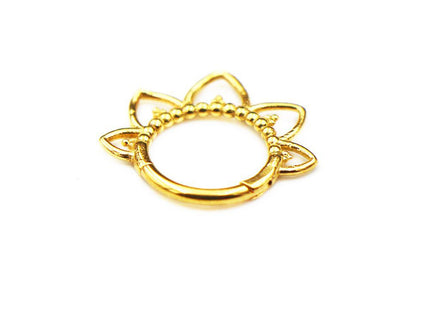 Stainless Steel Casting Flower Nose Ring