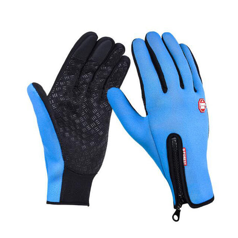 Winter Gloves Touch Screen Riding Motorcycle Sliding Waterproof Sports Gloves With Fleece Lining