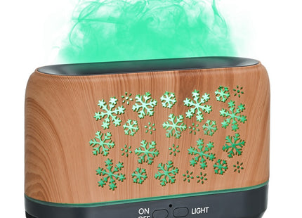 Christmas Snowflake Pattern Humidifier Household Colorful Aromatherapy Humidifier Atmosphere Colorful Diffuser