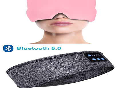 Wireless Bluetooth Sleeping Headphones Headband Thin Soft Elastic Comfortable Music Ear Phones Eye Mask For Side Sleeper Sports