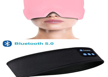 Wireless Bluetooth Sleeping Headphones Headband Thin Soft Elastic Comfortable Music Ear Phones Eye Mask For Side Sleeper Sports