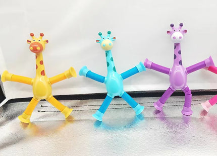 Giraffe Tubes Sensory Toys Novelty Spring Fidget Toy Stretch Tube Stress Relief Toy For Kid Birthday Gift Party Favors