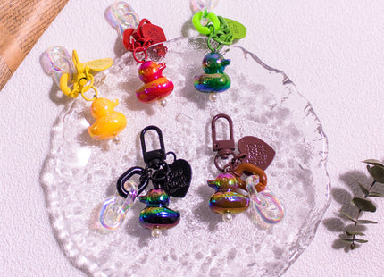 Colorful Little Duck Keychain Ornaments