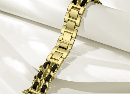 Stainless Steel Double Chain Metal Watch Strap