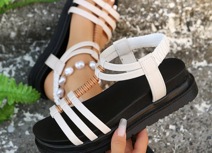 Women's Wedges Platform Sandals Summer Strap-design Beach Shoes