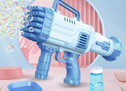 32 Holes Bazooka Bubble Machine Electric Children's Toy Gatling Bubble Gun Automatic Porous