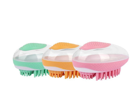 Dog Cat Bath Brush 2-in-1 Pet SPA Massage Comb Soft Silicone Pets Shower Hair Grooming Cmob Dog Cleaning Tool Pet Products