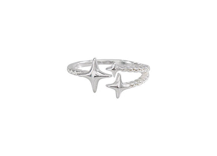 Star Ear Eight-pointed Stars Ring Ins Niche Net Red Cold Wind Graceful And Fashionable