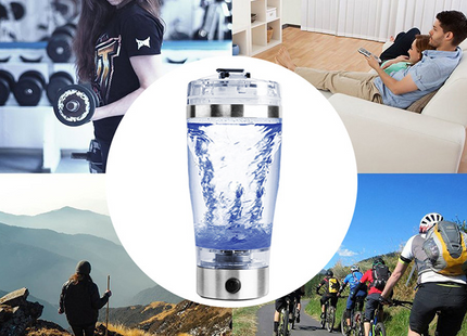 Electric Protein Shake Stirrer USB Shake Bottle Milk Coffee Blender Kettle Sports And Fitness Charging Electric Shaker Cup