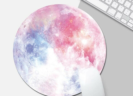 Space Round Mouse Pad PC Gaming Non Slip Mice Mat For Laptop Notebook Computer Gaming Mouse Pad