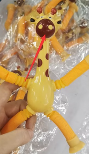 Giraffe Tubes Sensory Toys Novelty Spring Fidget Toy Stretch Tube Stress Relief Toy For Kid Birthday Gift Party Favors